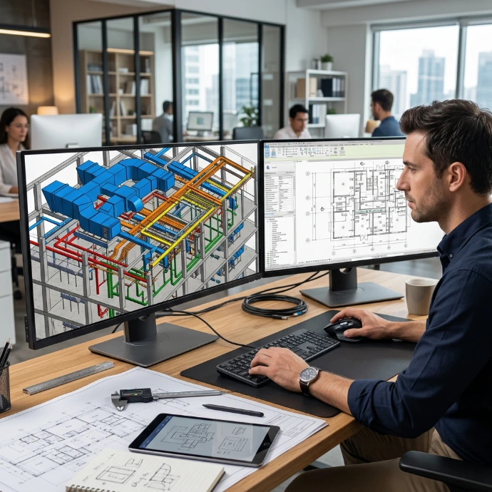 AI Generated BIM Revit MEP 3D Modelling